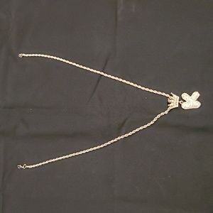 Bling Letter Crown Necklace (K)